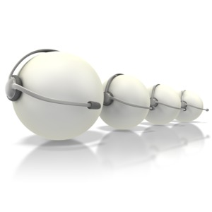 This clipart image shows a line of operators with headsets on.  This graphic could be used in presentations about communication, marketing, telemarketing, and phone service.