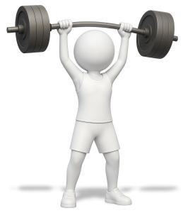 Download this dynamic presentation clipart of a stick figure lifting weights to energize fitness-themed slides.

Title: Stick Figure Lifting Weights

