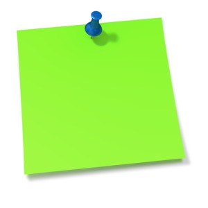 Thumbtack In Yellow Sticky Note | Great PowerPoint ClipArt for ...