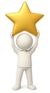 Download this inspiring presentation clipart of a character holding a golden star to symbolize success and achieving dreams.

Title: Golden Star Achievement

