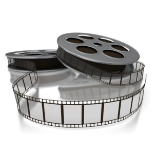 Old Film Rolling  3D Animated Clipart for PowerPoint