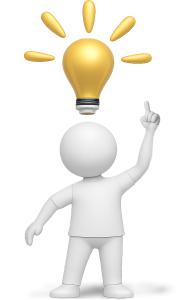 Download this light bulb presentation clipart to illustrate bright ideas in your slides.

Title: Bright Idea Character

