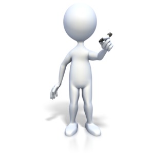 An image of a stick figure drawing with a black pen.