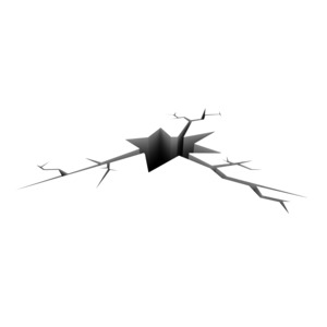 An image of a crack/hole in the ground.