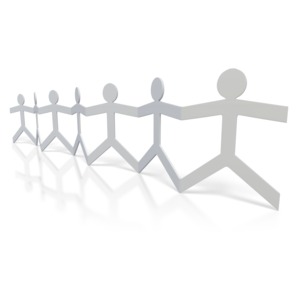 Paper Figures Hold Hands Circle | Great PowerPoint ClipArt for ...