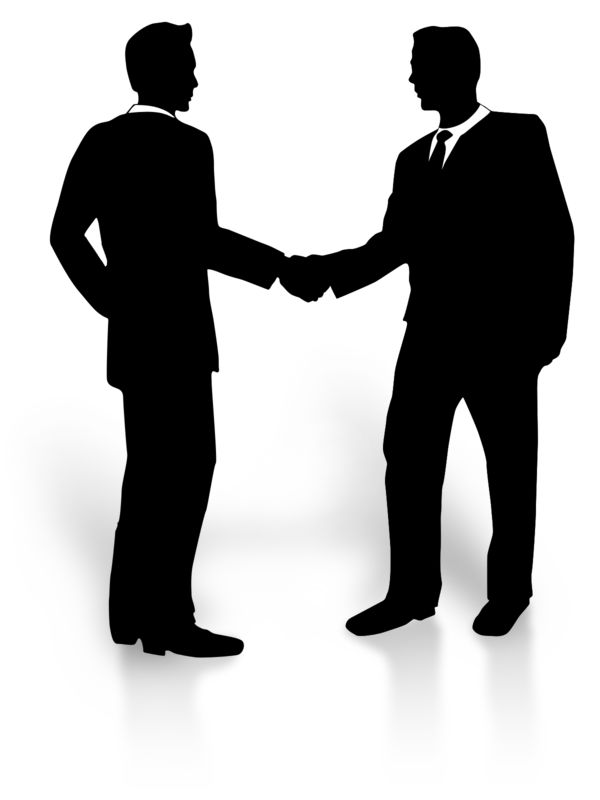 business men shaking hands