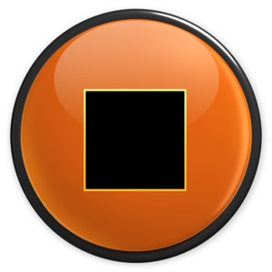 An orange stop button.