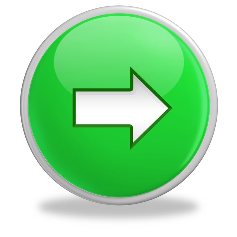 Glossy Green Button Arrow Right Great Powerpoint Clipart For