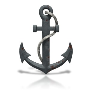 Rusty Anchor Badge Stars | Great PowerPoint ClipArt for Presentations ...