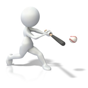 An image of a stick figure swinging a baseball bat.