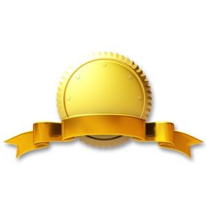 blank gold seal
