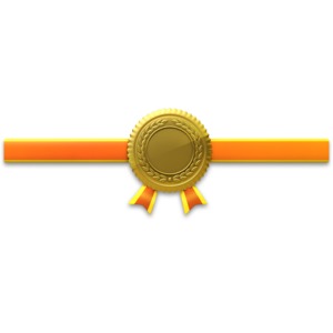 Gold Medal Custom  Great PowerPoint ClipArt for Presentations 