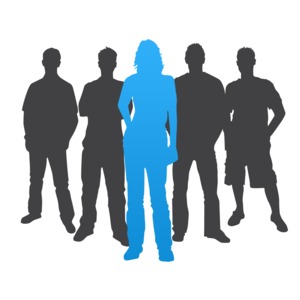 people silhouettes standing