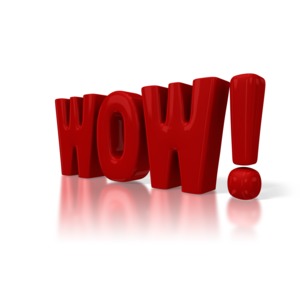 The word WOW is spelled out with big red block type.