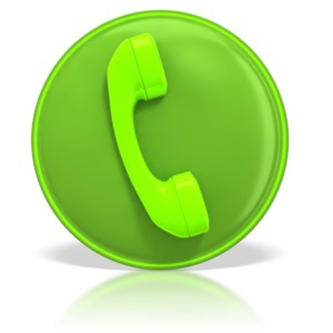 This clip art image shows a phone contact symbol.