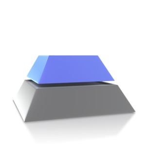 This image is intended to be the second level illustration of a 4 point pyramid.