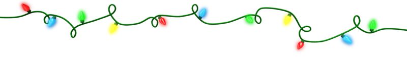 Christmas light string clipart