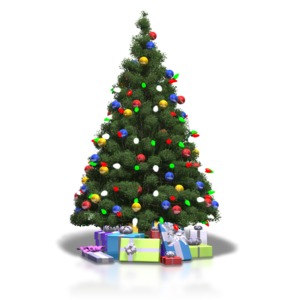 Christmas Tree Lights Flickering | 3D Animated Clipart for PowerPoint -  