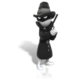 An image of a spy carrying a gun.