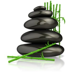 This clip art image shows five rock stack on each other with each one getting smaller towards the top.  