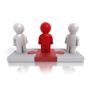 &lt;p&gt;A puzzle diagram featuring three people. The middle person is highlighted indicating a middleman or a third party facilitator.&lt;/p&gt;