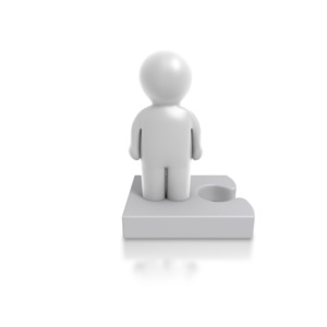 A single icon figure standing on a puzzle piece.