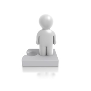 A single icon figure standing on a puzzle piece.
