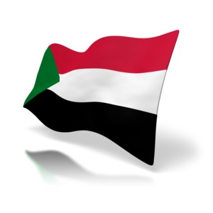 sudan flag perspective anim