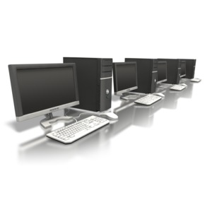 An image of a row of computers.