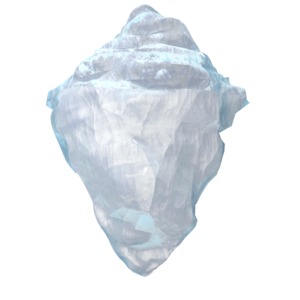 This clip art image shows a large iceberg.