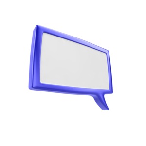 A square speech bubble or chat icon.  You can add your own text or quotation to this using PowerPoint or other application.