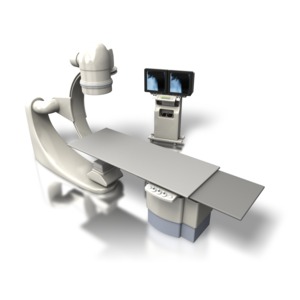 An image of a OEC X ray machine, medical equipment