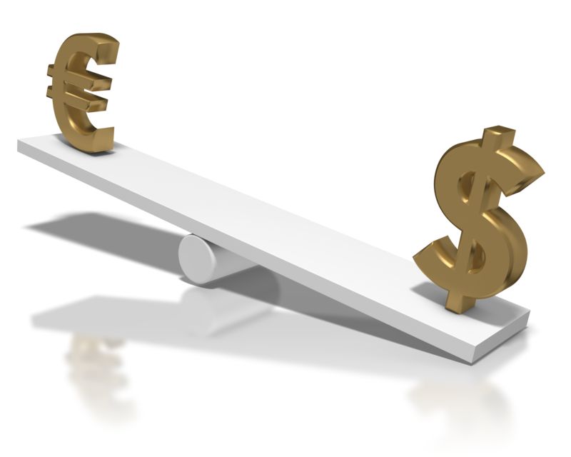 Euro Up Dollar Down Teeter Totter | Great PowerPoint ClipArt for ...