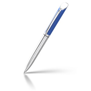 An image of a pen at an angle.