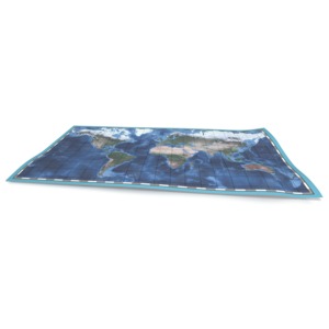 This clip art shows a world map with longitude and latitude lines.