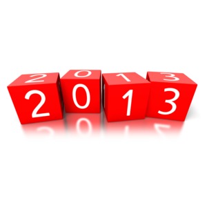 An image of the year 2013 displayed in block numbers.