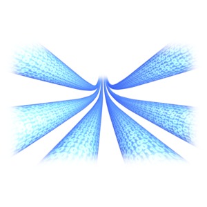 This clip art shows six lines with data bytes going through them and has a transparent edge around the border.