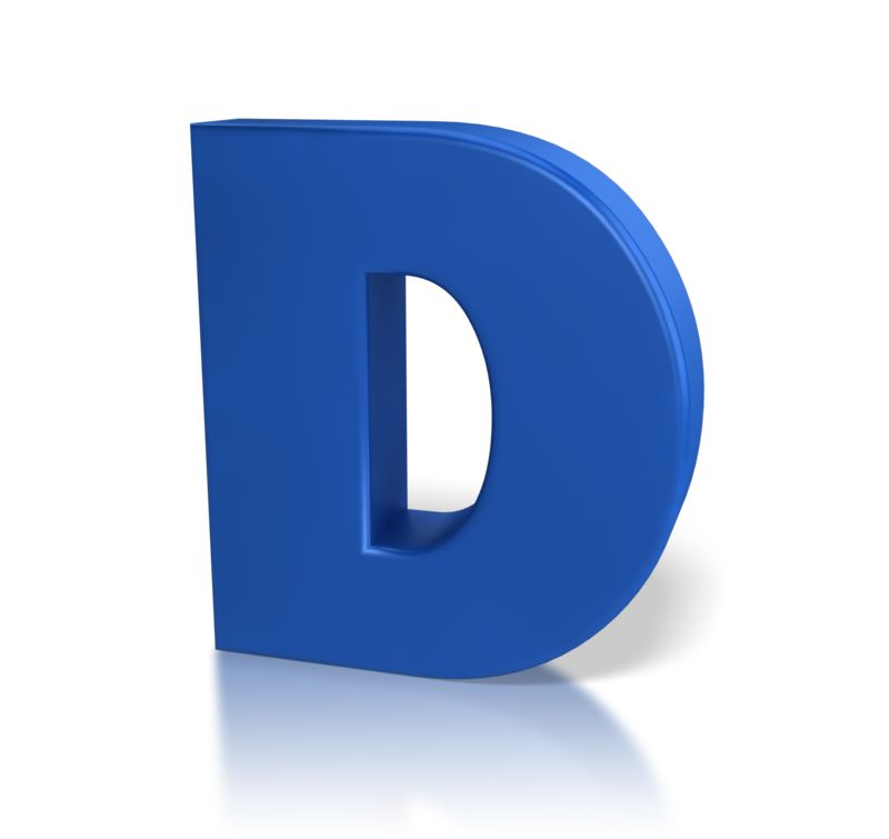 Single Letter D | Great PowerPoint ClipArt for Presentations ...