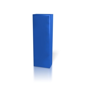 A piece of clipart with a blue I.