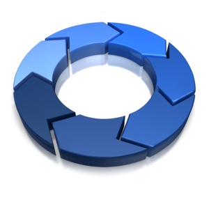 This clip art image shows a 7 piece chevron.