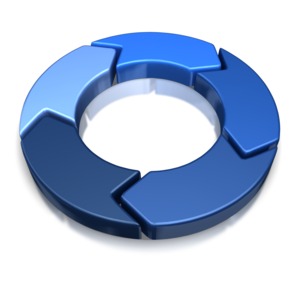 This clip art image shows a 5 piece chevron.