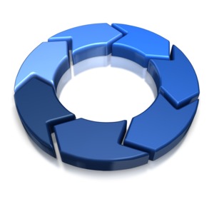 This clip art image shows a 7 piece chevron.