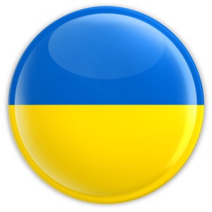 A badge of Ukraine&#039;s flag.