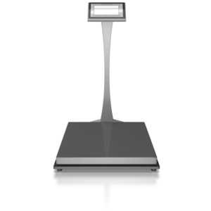 This clip art image shows an empty warehouse scale.