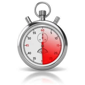 An image of a stopwatch that has 30 seconds highlighted.