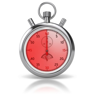 An image of a stopwatch that has 60 seconds highlighted.