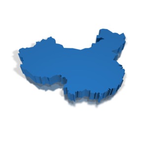 A 3-D perspective of China