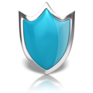 An image of a blank four point shield.