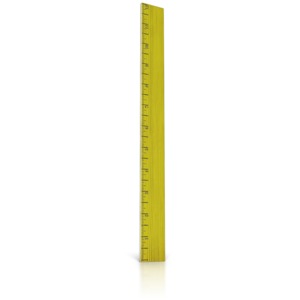 This clip art image shows a ruler standing straight up and down.