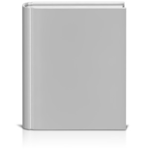 This clip art image shows a front facing blank book.
